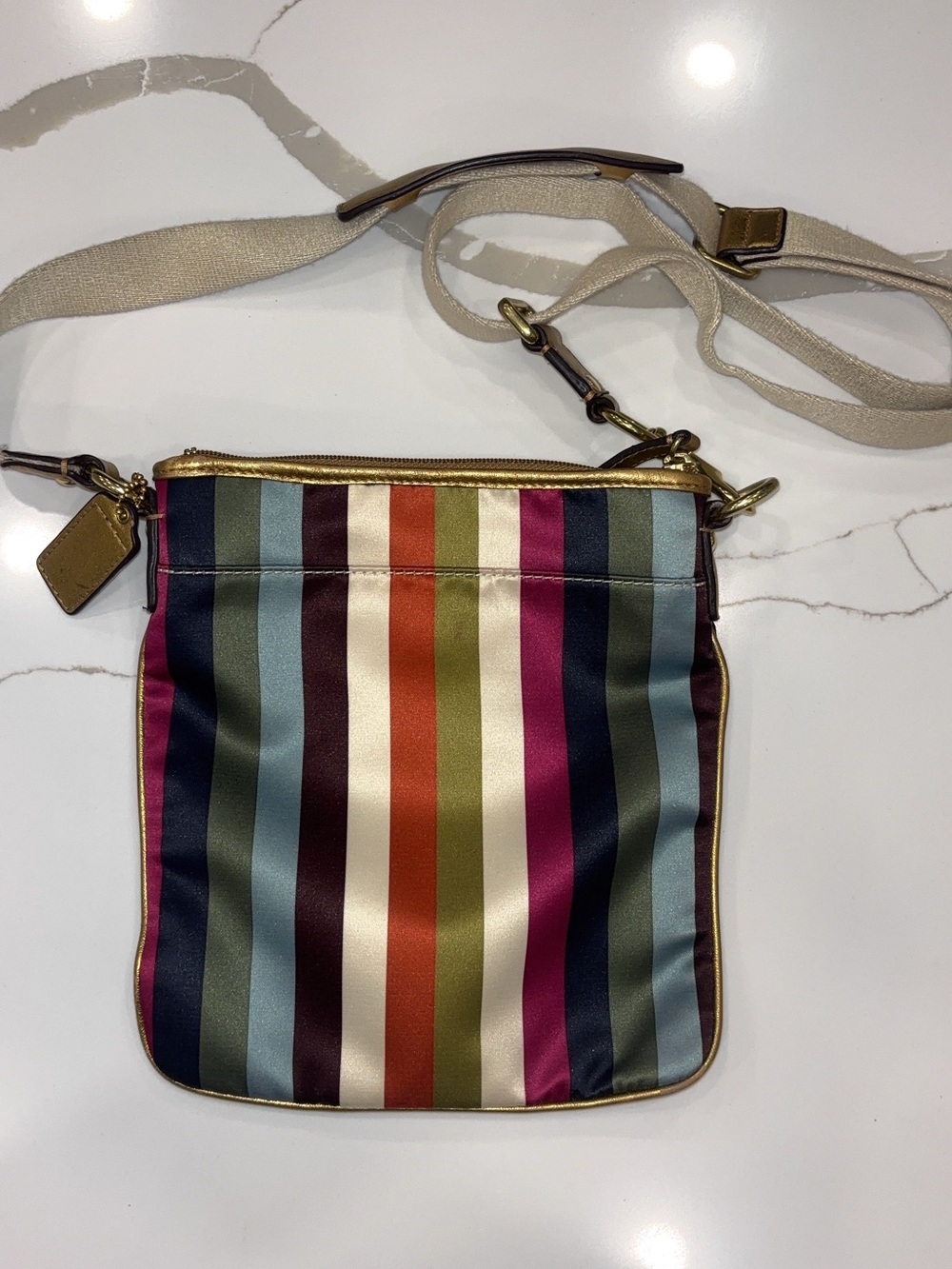Coach Julia Stripe Legacy Crossbody Bag - Picture 3 of 7
